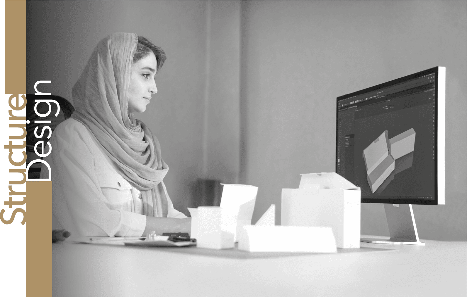 Geometric shapes representing structure