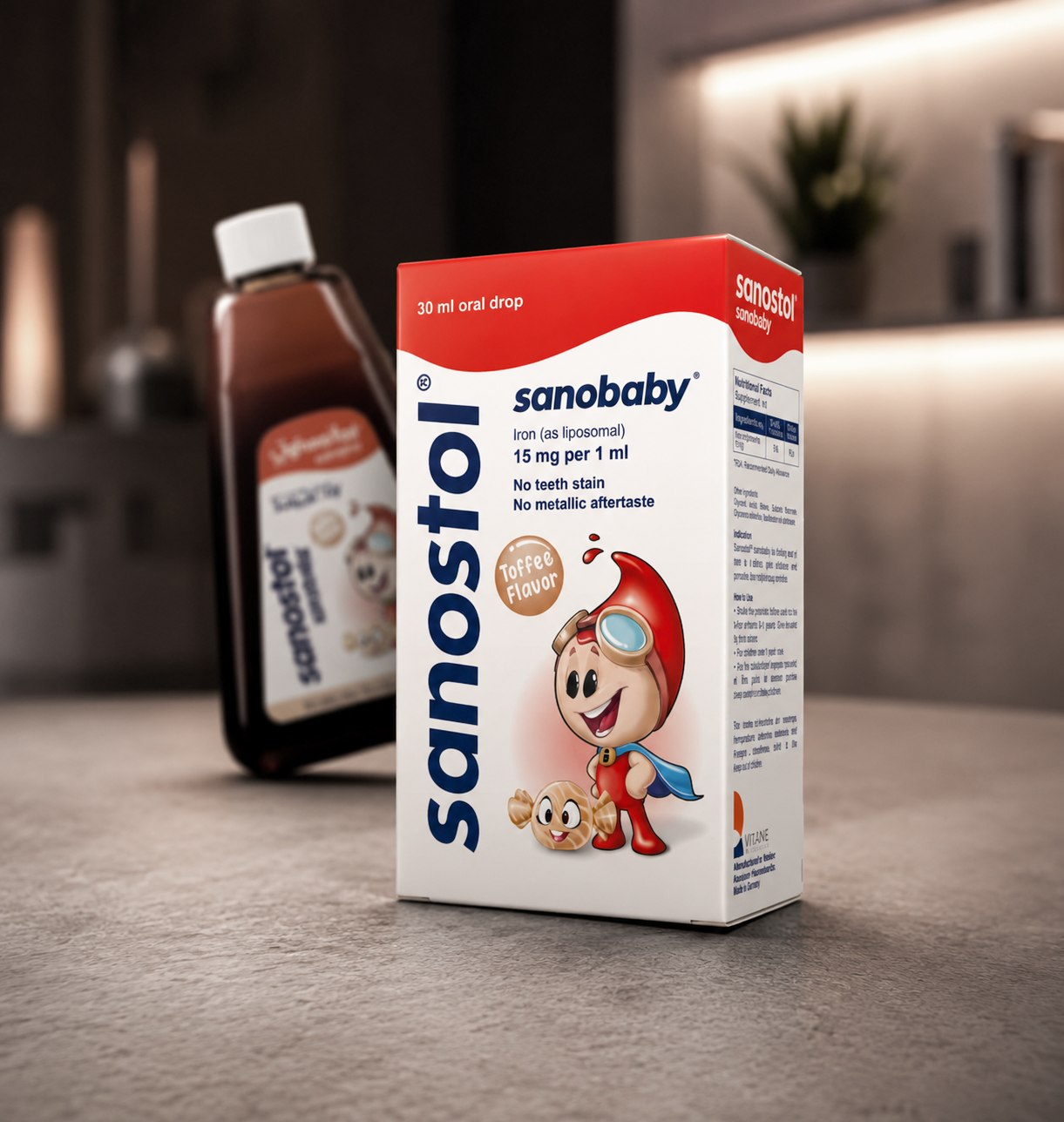 Sanostol packaging