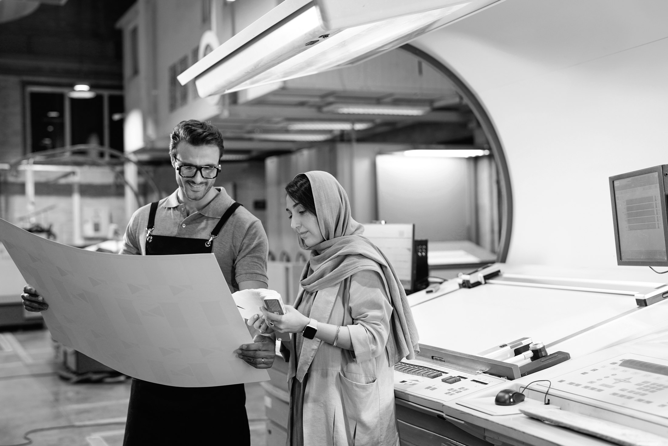 Color review at the printing press